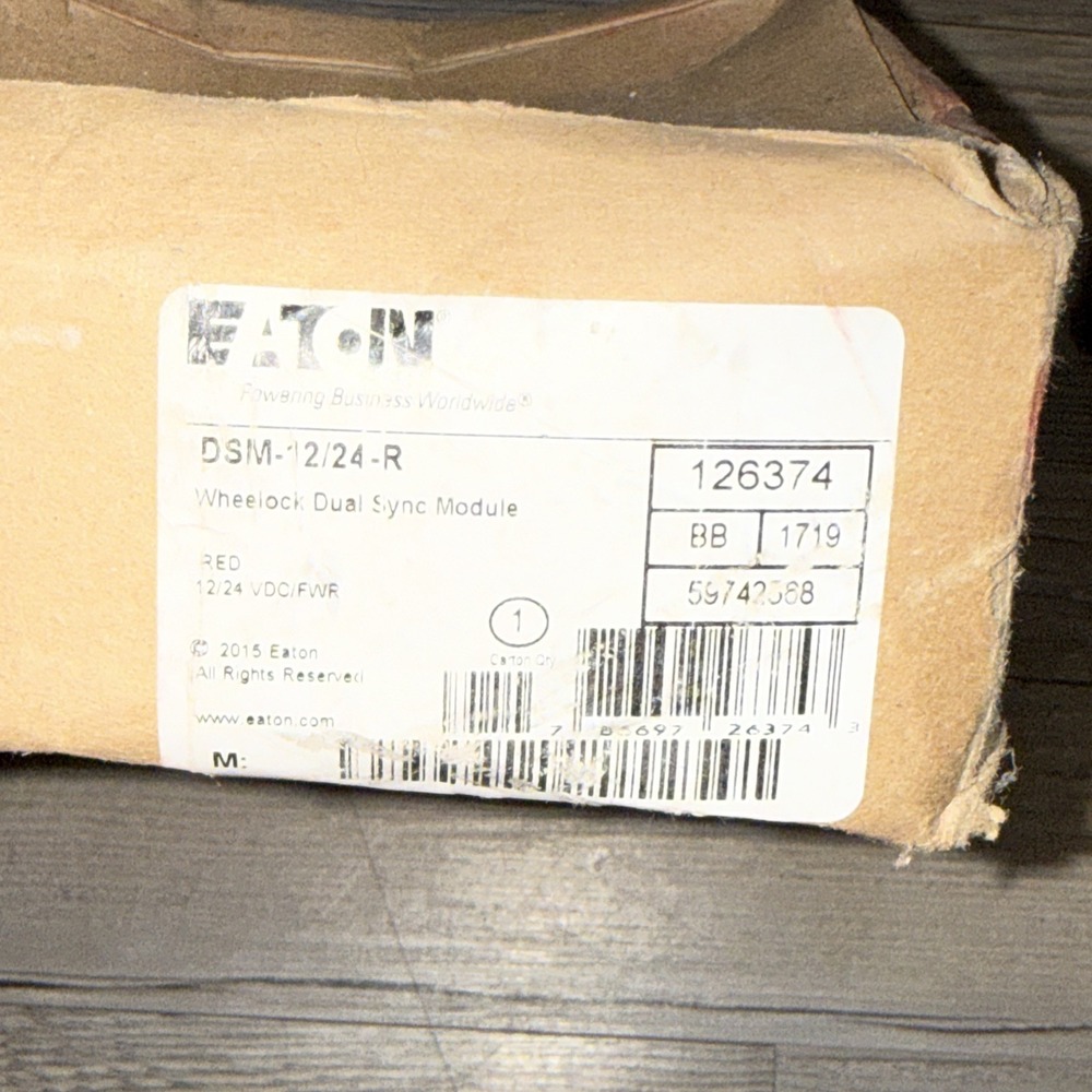 Eaton Wheelock Cooper DSM-12/24-R Dual Sync Module 126374 Red